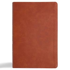 CSB Giant Print Reference Bible, Digital Study Edition, Burnt Sienna Leathertouch