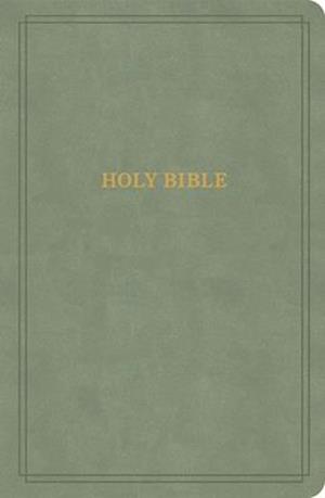 KJV Large Print Personal Size Reference Bible, Sage Suedesoft Leathertouch