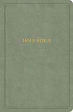 KJV Large Print Personal Size Reference Bible, Sage Suedesoft Leathertouch