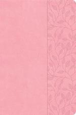 CSB Large Print Thinline Bible, Value Edition, Soft Pink Leathertouch