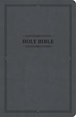 KJV Thinline Bible, Value Edition, Charcoal Leathertouch