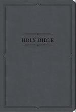 KJV Large Print Thinline Bible, Value Edition, Charcoal Leathertouch