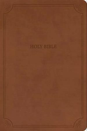 NASB Large Print Thinline Bible, Value Edition, Brown Leathertouch