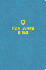 CSB Explorer Bible for Kids, Sky Blue Leathertouch, Indexed