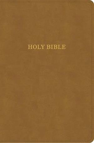 KJV Personal Size Giant Print Bible, Camel Suedesoft Leathertouch