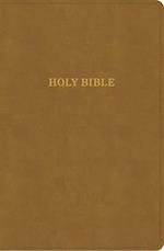 KJV Personal Size Giant Print Bible, Camel Suedesoft Leathertouch