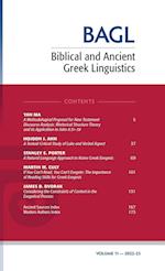 Biblical and Ancient Greek Linguistics, Volume 11