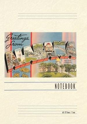Vintage Lined Notebook Greetings from Alabama