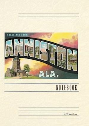 Vintage Lined Notebook Greetings from Anniston