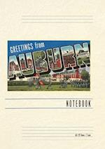 Vintage Lined Notebook Greetings from Auburn