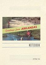 Vintage Lined Notebook Greetings from Arkansas