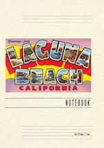 Vintage Lined Notebook Greetings from Laguna Beach, California