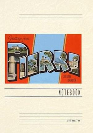 Vintage Lined Notebook Greetings from Pierre