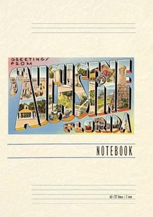 Vintage Lined Notebook Greetings from St. Augustine, Florida