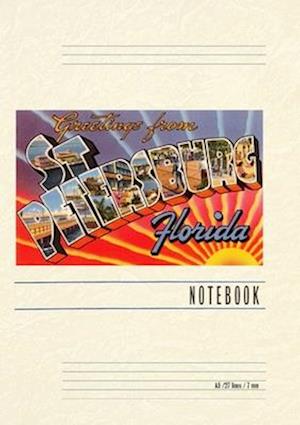 Vintage Lined Notebook Greetings from St. Petersburg, Florida