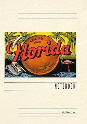 Vintage Lined Notebook Greetings from Florida