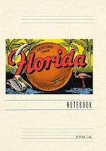 Vintage Lined Notebook Greetings from Florida