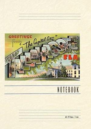 Vintage Lined Notebook Greetings from Tallahassee, Florida