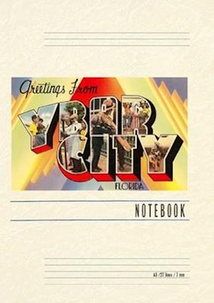 Vintage Lined Notebook Greetings from Ybor city, Florida