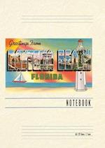 Vintage Lined Notebook Greetings from Daytona Beach, Florida