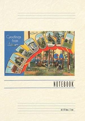 Vintage Lined Notebook Greetings from Waldosta,