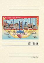 Vintage Lined Notebook Greetings from Rantoul, Illinois, Home of Chanute Field