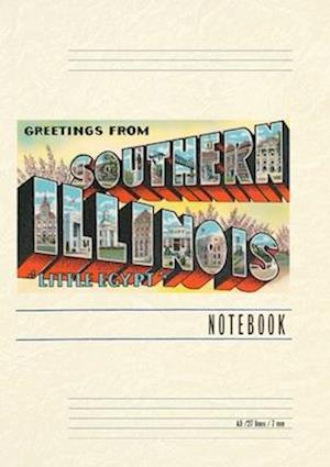 Vintage Lined Notebook Greetings from Southern Illinois, Little Egypt