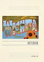 Vintage Lined Notebook Greetings from Wichita