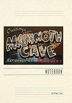 Vintage Lined Notebook Greetings from Mammoth Cave, Kentucky