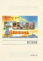 Vintage Lined Notebook Greetings from New Orleans