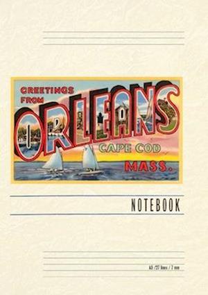 Vintage Lined Notebook Greetings from Orleans, Mass.