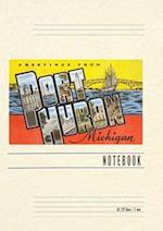 Vintage Lined Notebook Greetings from Port Huron,