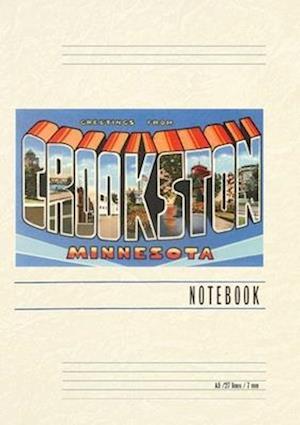 Vintage Lined Notebook Greetings from Crookston