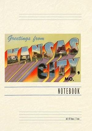 Vintage Lined Notebook Greetings from Kansas City