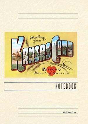 Vintage Lined Notebook Greetings from Kansas City