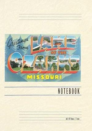 Vintage Lined Notebook Greetings from Lake of the Ozarks