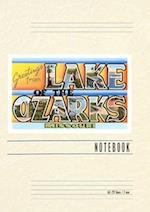 Vintage Lined Notebook Greetings from Lake of the Ozarks