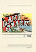 Vintage Lined Notebook Greetings from Lake of the Ozarks