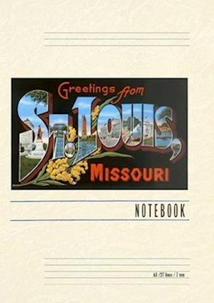 Vintage Lined Notebook Greetings from St. Louis