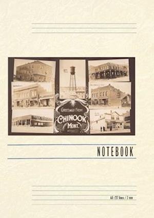 Vintage Lined Notebook Greetings from Chinook