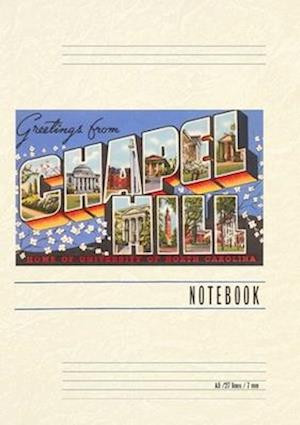 Vintage Lined Notebook Greetings from Chapel Hill