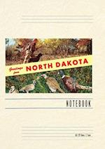 Vintage Lined Notebook Greetings from North Dakota