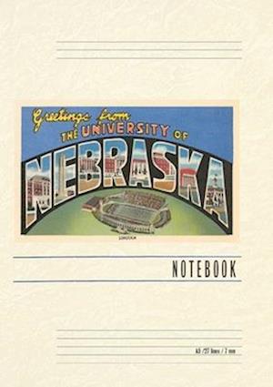 Vintage Lined Notebook Greetings from the University of Nebraska