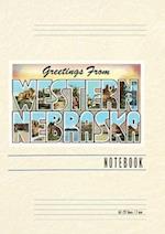 Vintage Lined Notebook Greetings from Western Nebraska