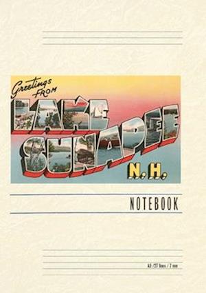 Vintage Lined Notebook Greetings from Lake Sunapee