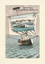 Vintage Lined Notebook Greetings from Hampton Beach