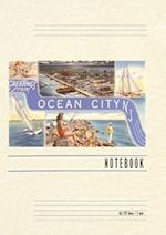 Vintage Lined Notebook Greetings from Ocean City, New Jersey