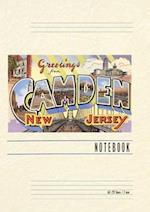 Vintage Lined Notebook Greetings from Camden, New Jersey