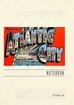 Vintage Lined Notebook Greetings from Atlantic City, New Jersey