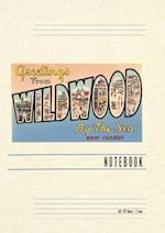 Vintage Lined Notebook Greetings from Wildwood-by-the-Sea, New Jersey